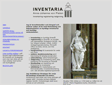 Tablet Screenshot of inventaria.se