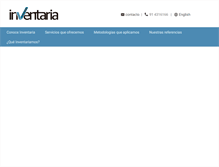 Tablet Screenshot of inventaria.es